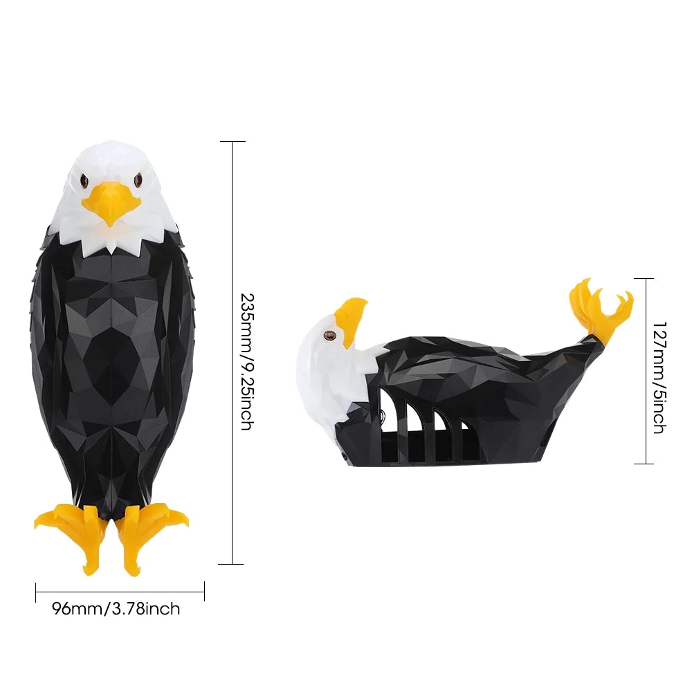 Sgt Motards Bald Eagle LED Wall Light – Remote Control, Magnetic Mount, Rechargeable 3D American Eagle Night Light for Bedroom, Living Room, Hallway
