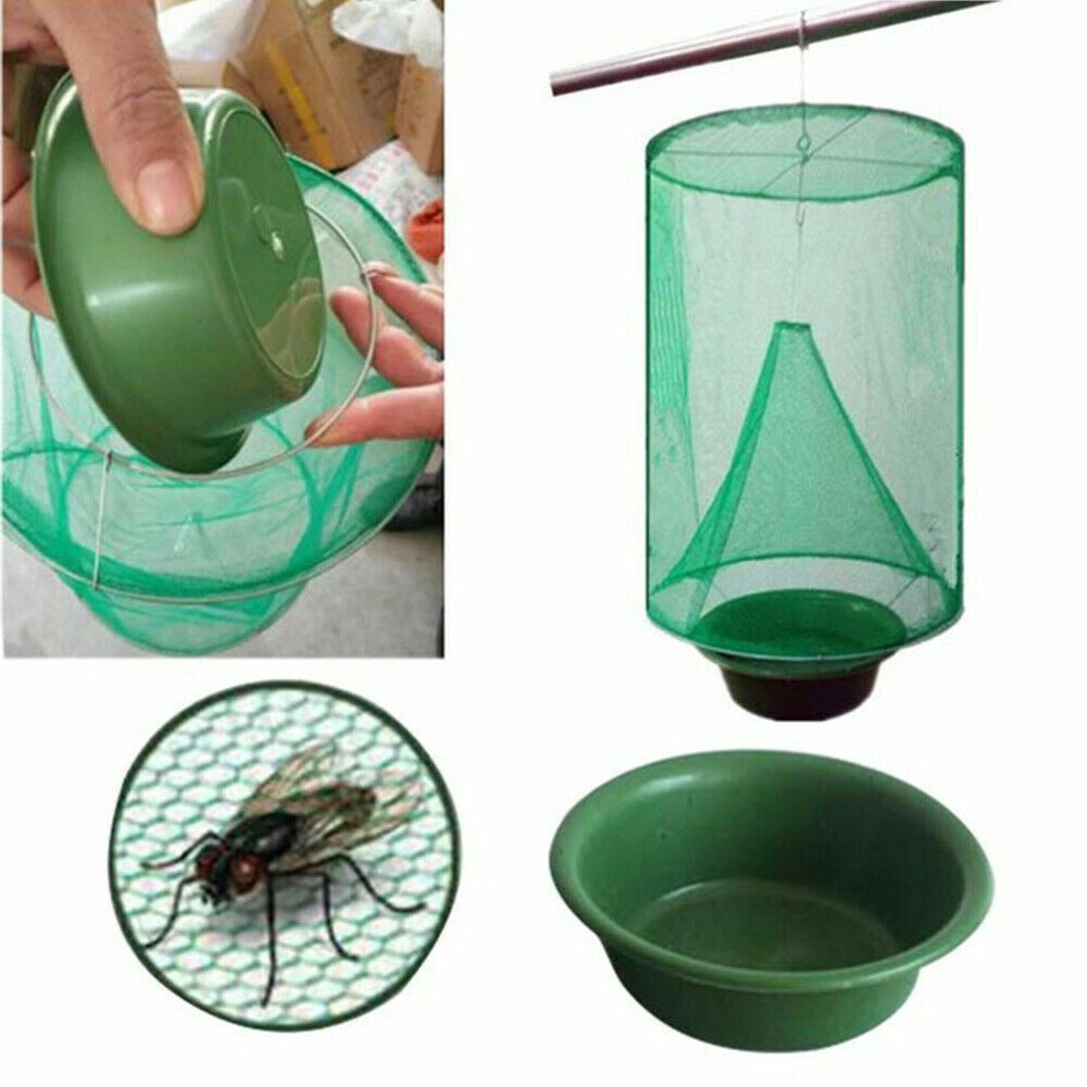 Sgt Motards Ranch Fly Trap Net – Reusable Outdoor Insect Cage, Non-Toxic Fly Control for Horses, Cows, Stables & Farms