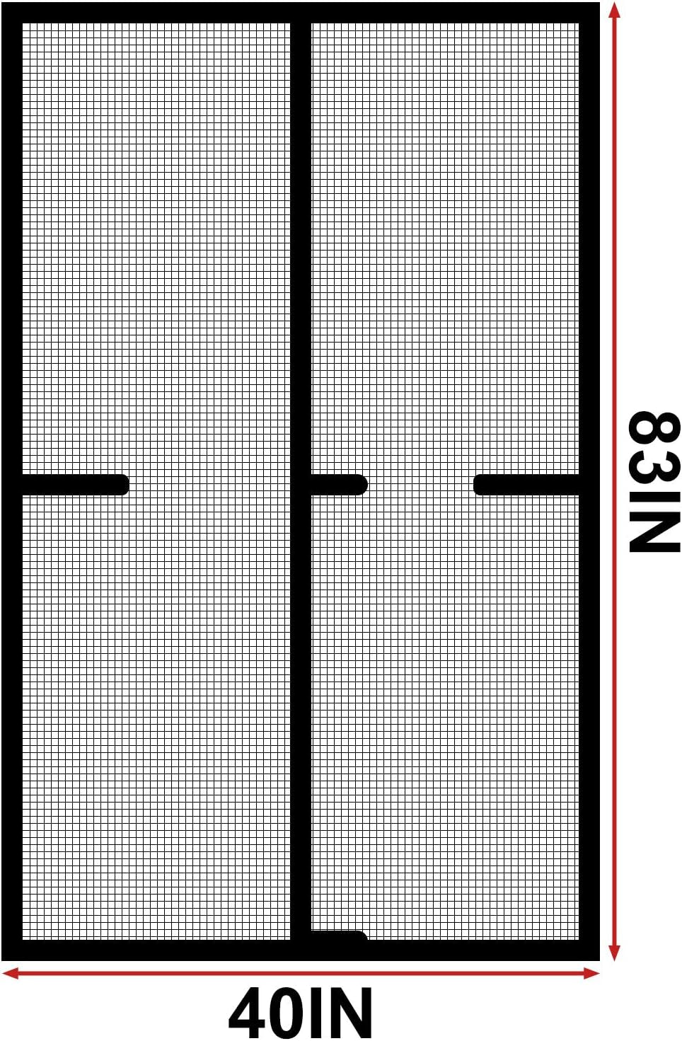Magnetic Screen Door 40"x83" - Heavy Duty Self-Closing Mesh with Tight Magnetic Seal, Hands-Free, Pet & Kid Friendly, Fits Doors Up to 38"x82"