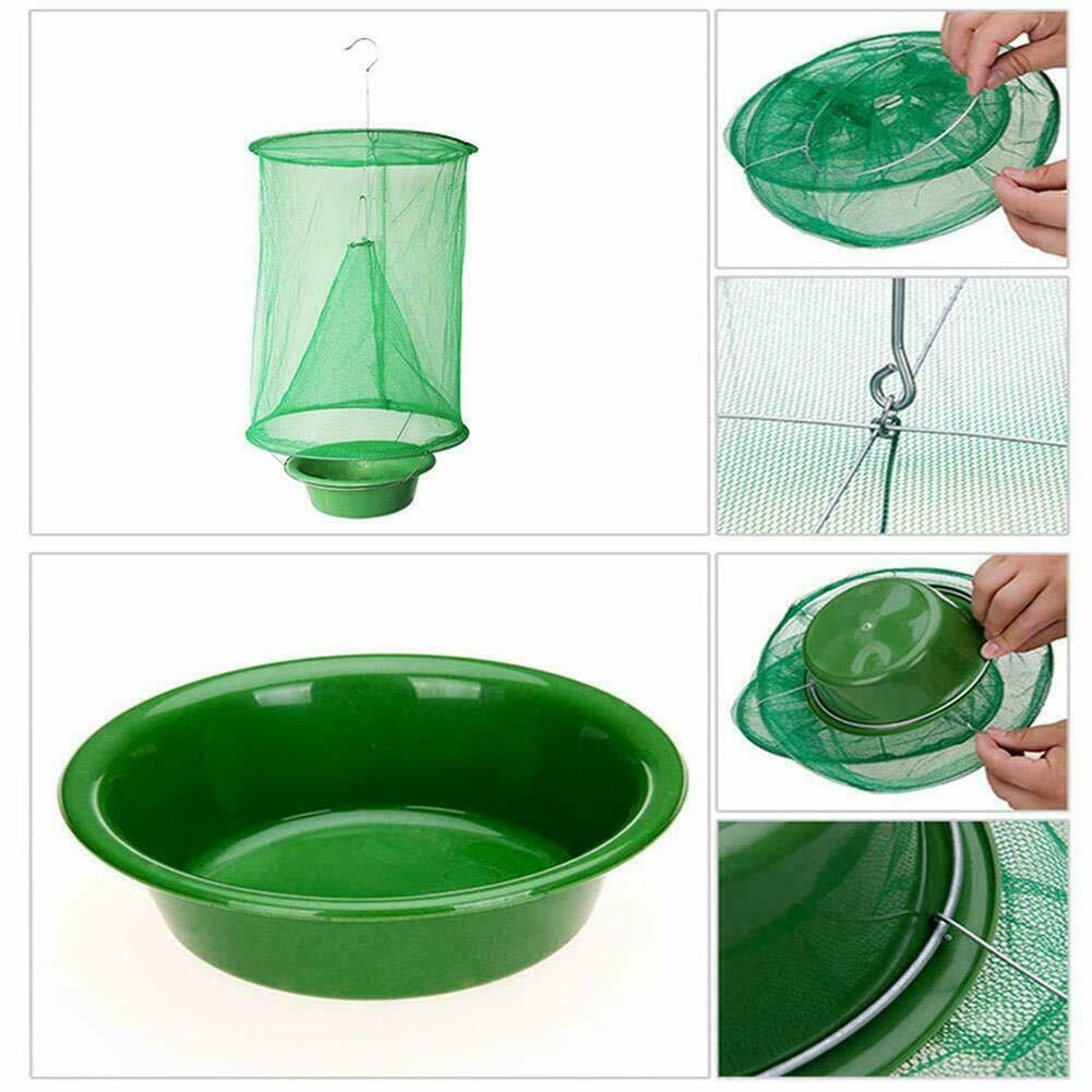 Sgt Motards Ranch Fly Trap Net – Reusable Outdoor Insect Cage, Non-Toxic Fly Control for Horses, Cows, Stables & Farms