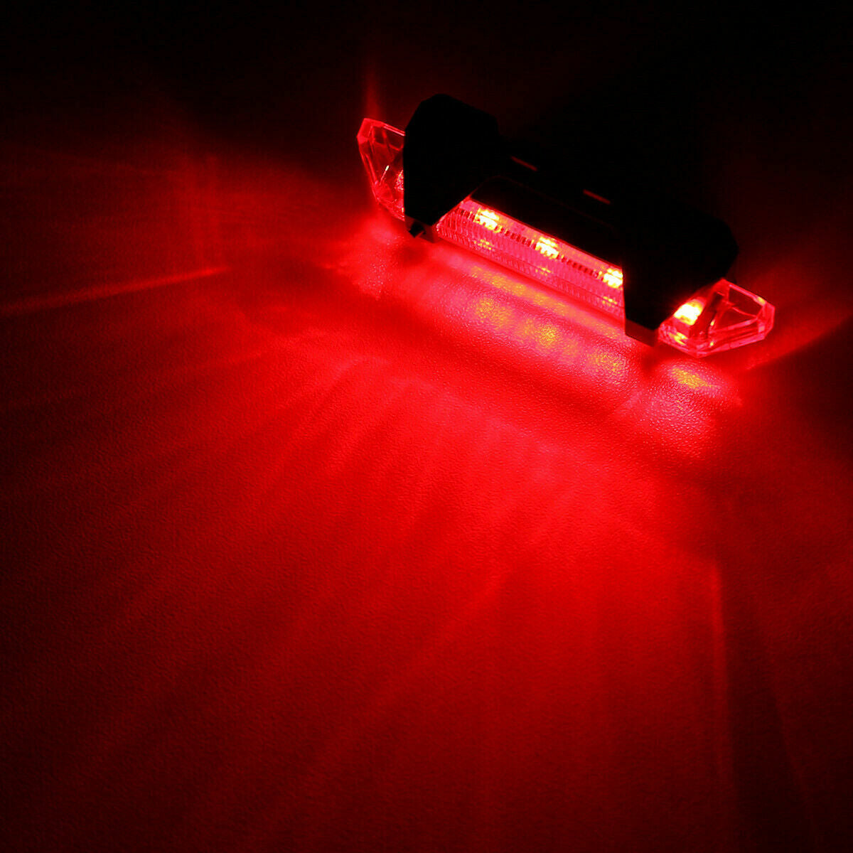 USB Rechargeable LED Bicycle Headlight and Taillight Set - Waterproof Front and Rear Bike Lights