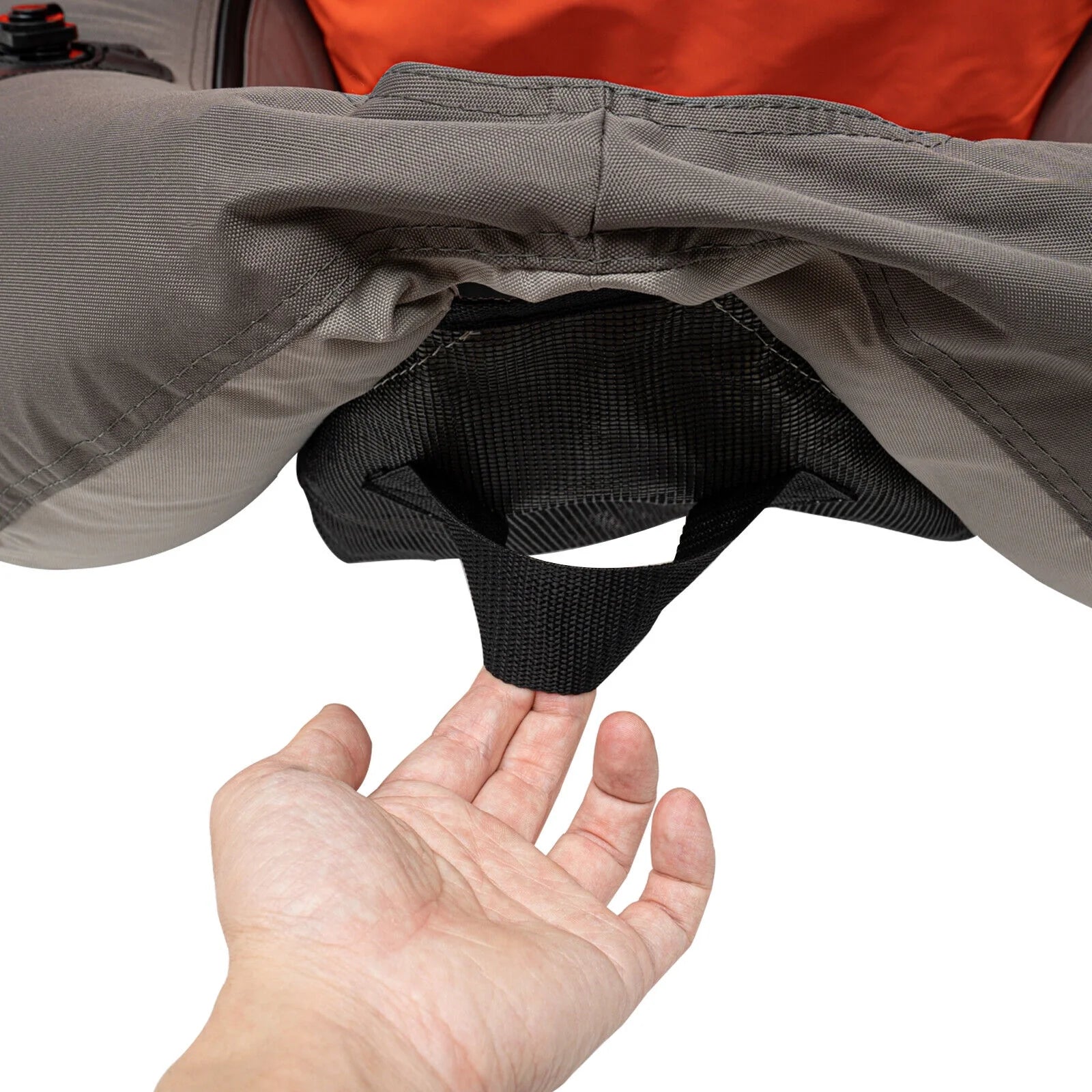 Sgt Motards 5.5ft Portable Inflatable Fishing Boat Raft – 286lb Capacity, Adjustable Backrest (90-180°), Hand Air Pump, Fishing Ruler, for Lakes & Rivers