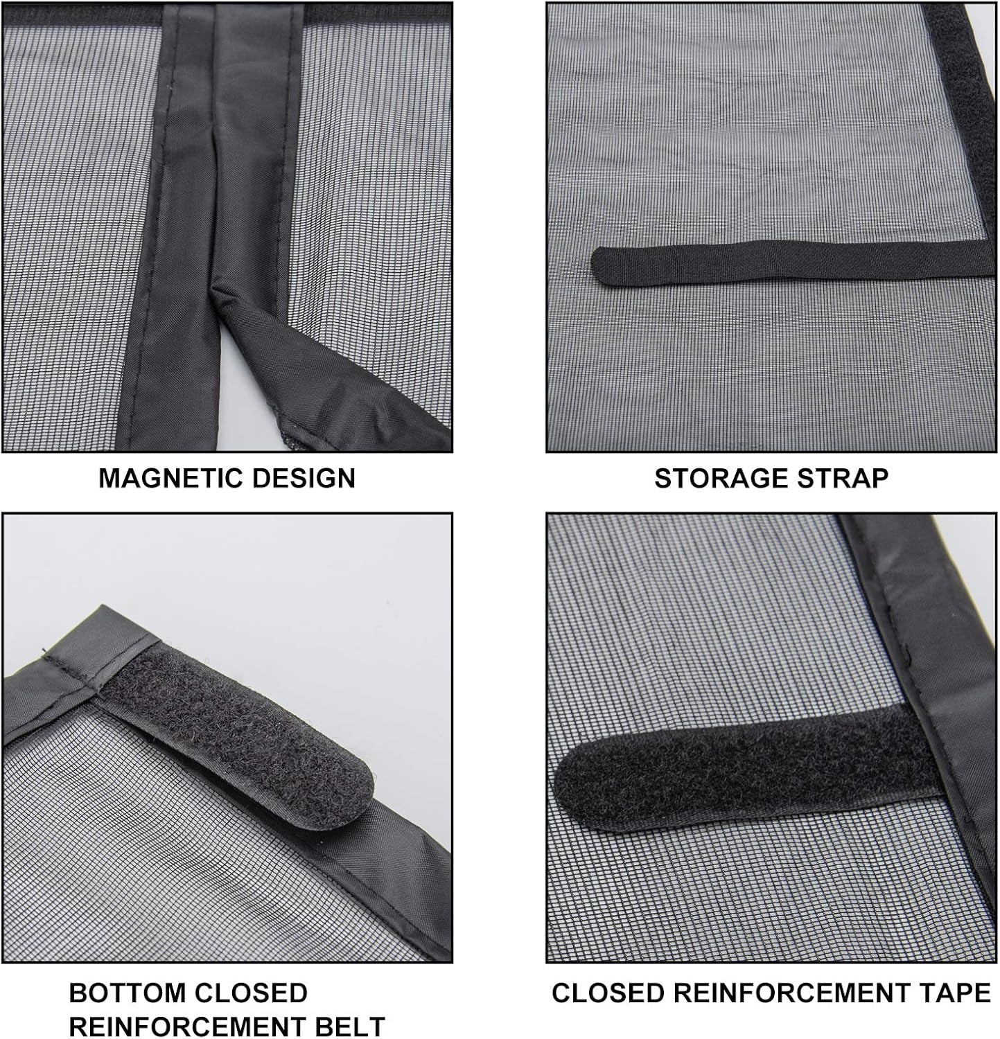 Magnetic Screen Door 40"x83" - Heavy Duty Self-Closing Mesh with Tight Magnetic Seal, Hands-Free, Pet & Kid Friendly, Fits Doors Up to 38"x82"