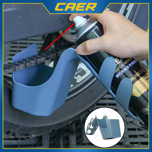 MotoGuard Motorcycle & Bicycle Chain Oil Storage Tool Box with Brush