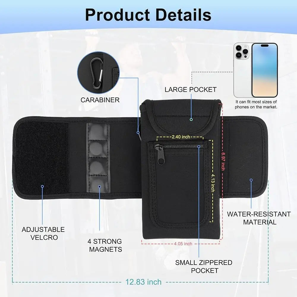 AquaMate Magnetic Water Bottle Holder – Universal Fit with Strong Built-In Magnet for Secure Attachment to Metal Surfaces, Gym, Outdoor, & Travel