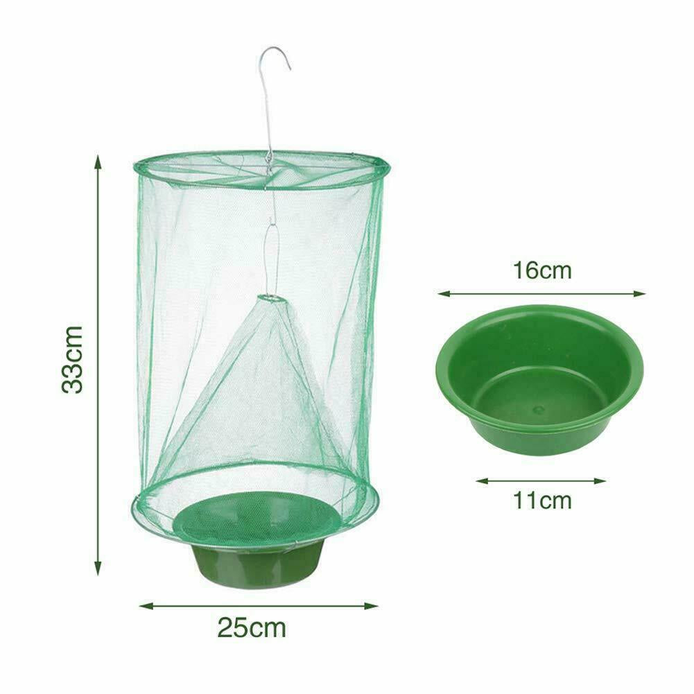 Sgt Motards Ranch Fly Trap Net – Reusable Outdoor Insect Cage, Non-Toxic Fly Control for Horses, Cows, Stables & Farms