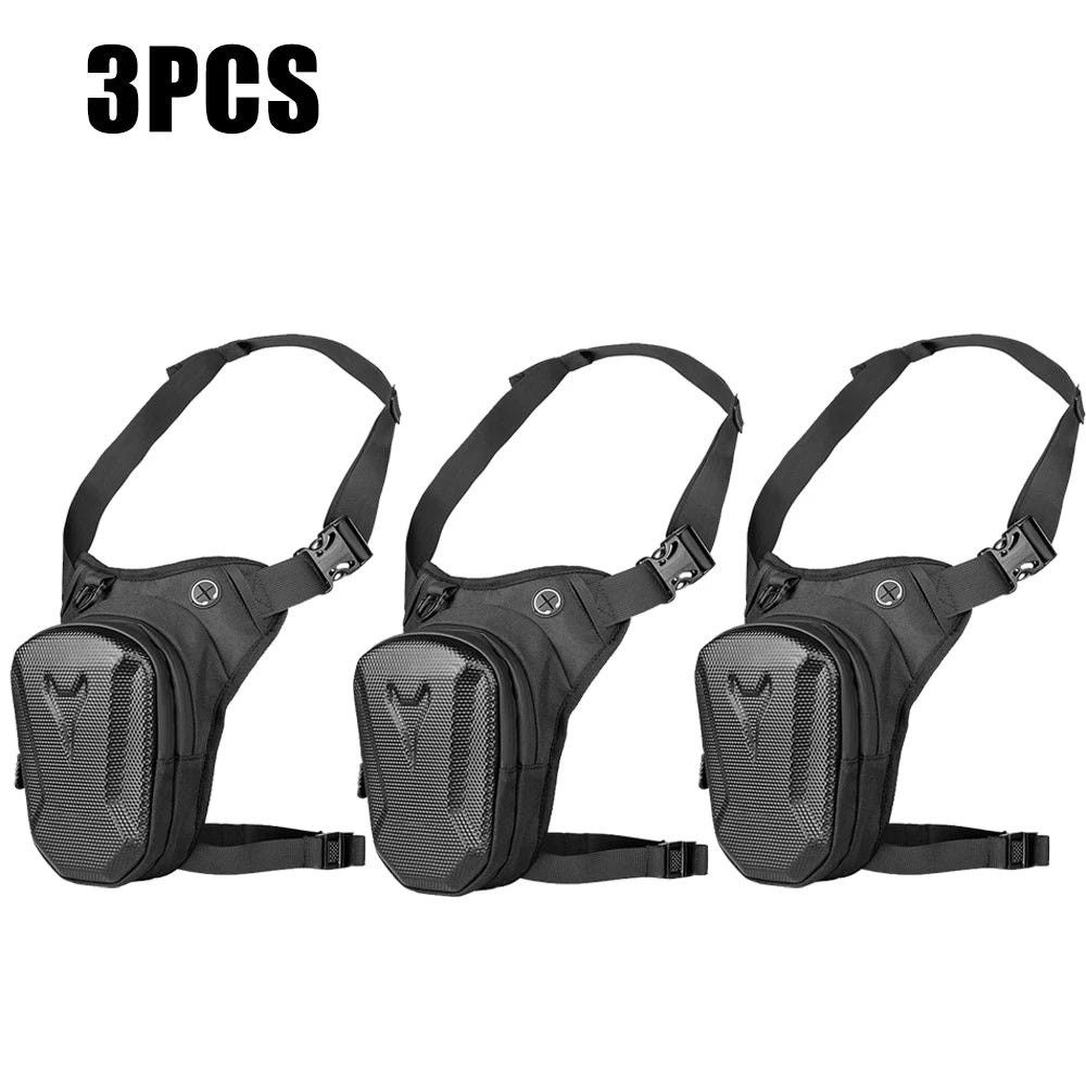 Men's Motorcycle Leg Bag - Waterproof Tactical Waist Bag for Camping, Hiking, Mountaineering, and Travel