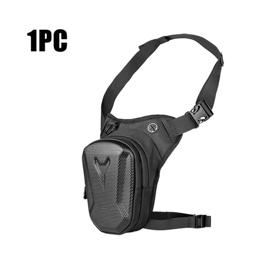 Men's Motorcycle Leg Bag - Waterproof Tactical Waist Bag for Camping, Hiking, Mountaineering, and Travel