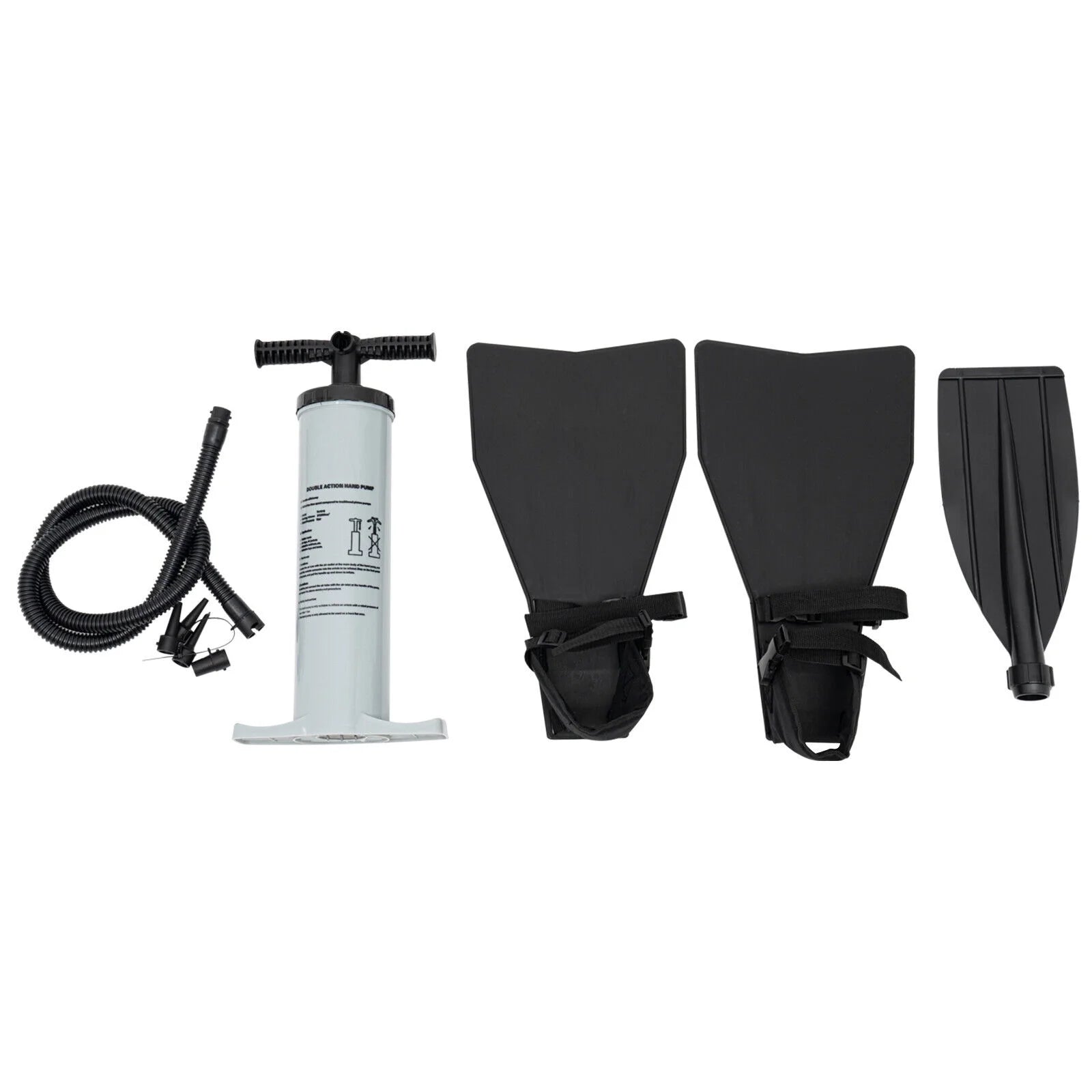 Sgt Motards 5.5ft Portable Inflatable Fishing Boat Raft – 286lb Capacity, Adjustable Backrest (90-180°), Hand Air Pump, Fishing Ruler, for Lakes & Rivers