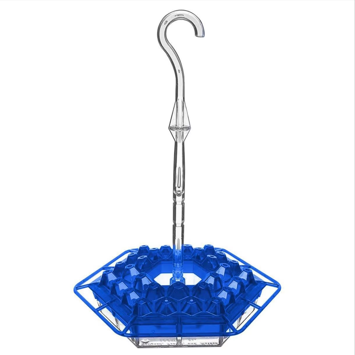1pc Hexagonal Hanging Wild Bird Feeder with Hook, Hummingbird Feeder & Water Dispenser, Fits Gardens & Outdoor Spaces