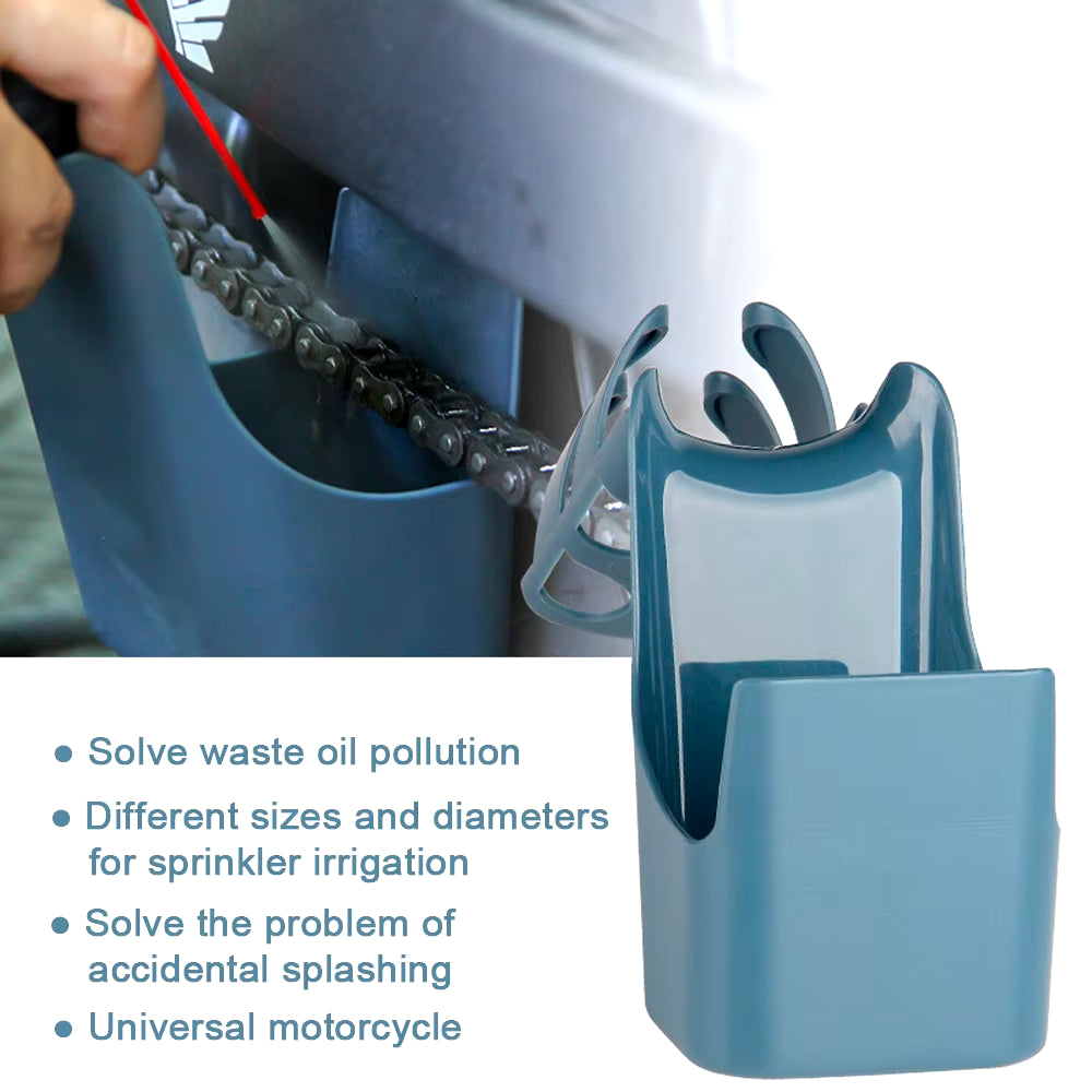 MotoGuard Motorcycle & Bicycle Chain Oil Storage Tool Box with Brush