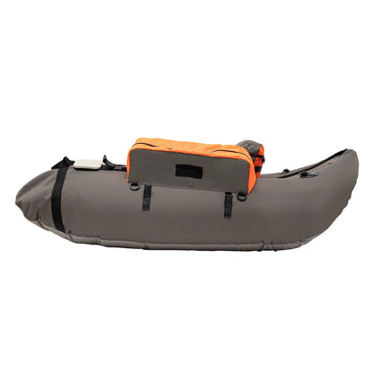 Sgt Motards 5.5ft Portable Inflatable Fishing Boat Raft – 286lb Capacity, Adjustable Backrest (90-180°), Hand Air Pump, Fishing Ruler, for Lakes & Rivers