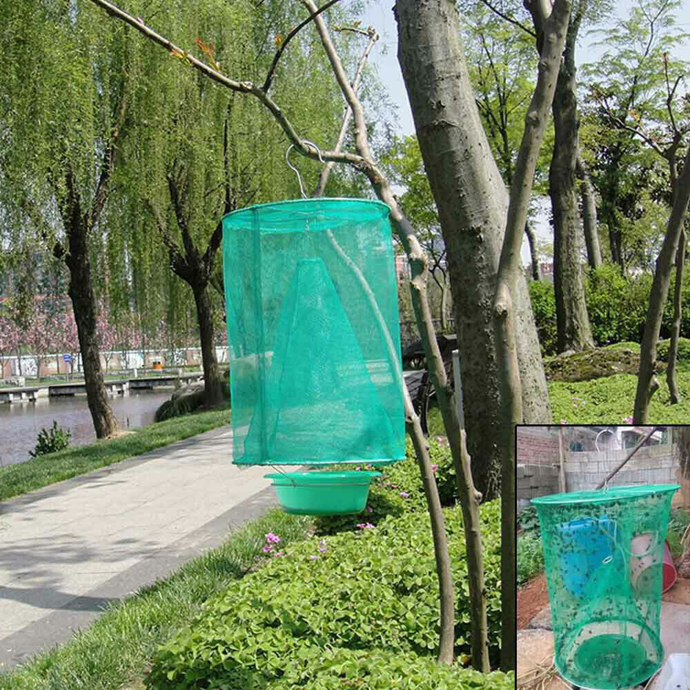 Sgt Motards Ranch Fly Trap Net – Reusable Outdoor Insect Cage, Non-Toxic Fly Control for Horses, Cows, Stables & Farms