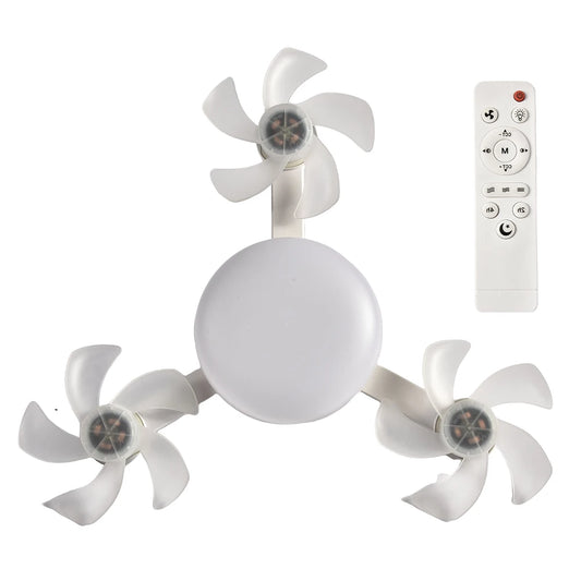 Sgt Motards 2-in-1 Cordless Hanging Fan with LED Lantern – Silent 3-Speed Drone Ceiling Fan, Rechargeable, for Camping, Bedroom, Dining Room, Living Room