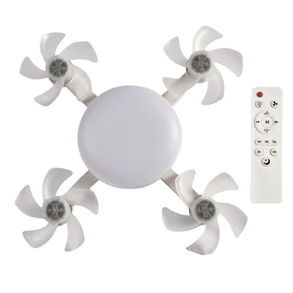 Sgt Motards 2-in-1 Cordless Hanging Fan with LED Lantern – Silent 3-Speed Drone Ceiling Fan, Rechargeable, for Camping, Bedroom, Dining Room, Living Room