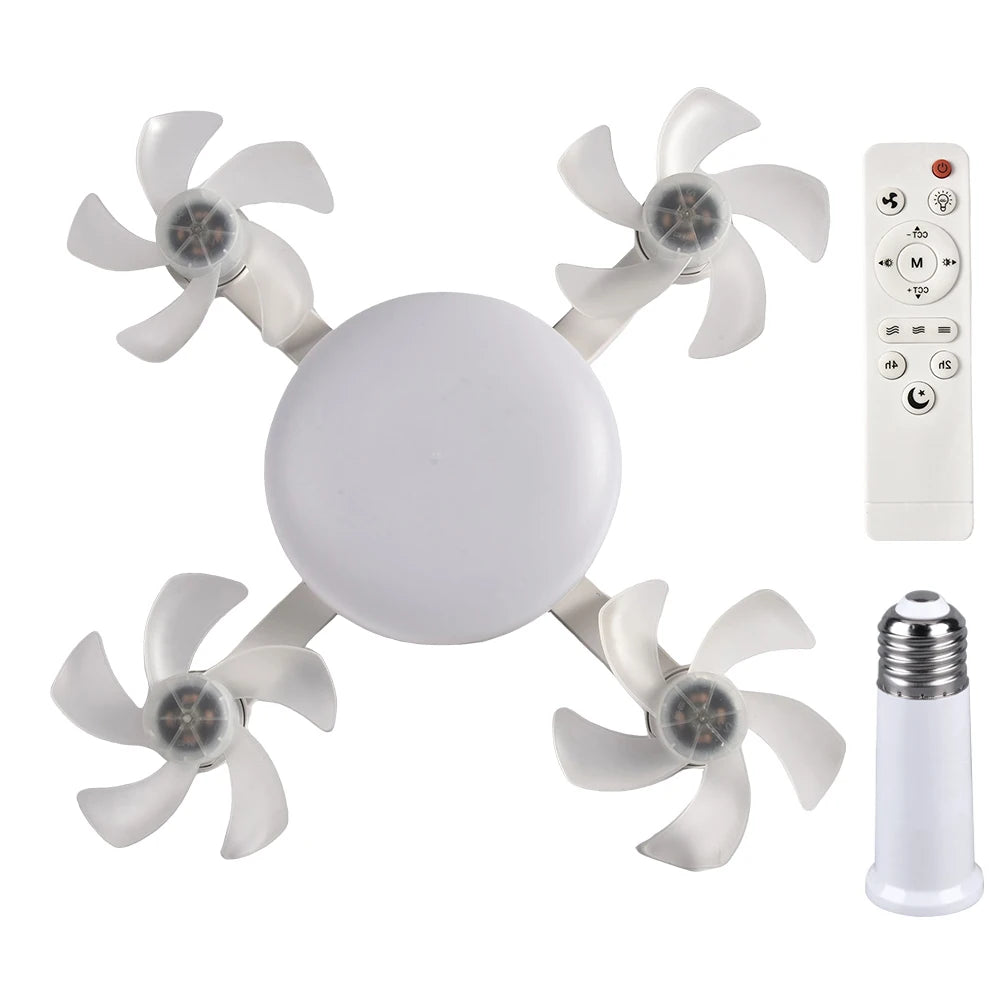 Sgt Motards 2-in-1 Cordless Hanging Fan with LED Lantern – Silent 3-Speed Drone Ceiling Fan, Rechargeable, for Camping, Bedroom, Dining Room, Living Room