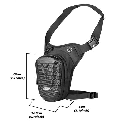 Men's Motorcycle Leg Bag - Waterproof Tactical Waist Bag for Camping, Hiking, Mountaineering, and Travel