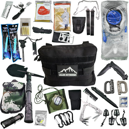 Ultimate Survival & Medical Kit 35L Bug Out Bag Backpack, Black – Pre-Packed Emergency Gear, Fits Most Adults